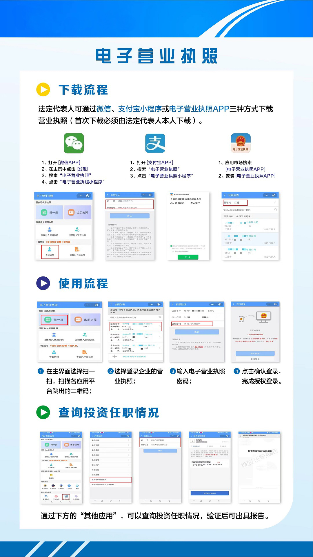 手机app注册营业执照流程